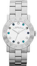 Marc Jacobs Amy White Dial Silver Steel Strap Watch for Women - MBM3140