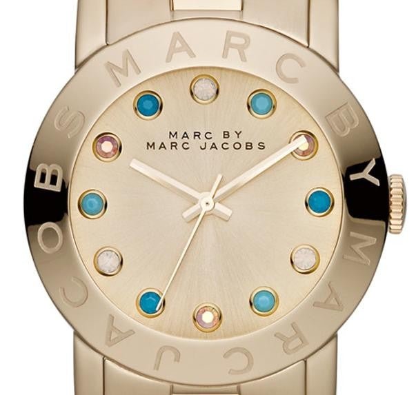 Marc Jacobs Amy Dexter Gold Dial Gold Steel Strap Watch for Women - MBM3215