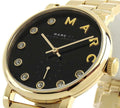 Marc Jacobs Baker Dexter Black Dial Gold Steel Strap Watch for Women - MBM3421