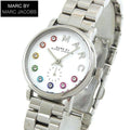 Marc Jacobs Baker Dexter White Dial Silver Steel Strap Watch for Women - MBM3423