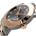 Marc Jacobs Amy Grey Dial Two Tone Steel Strap Watch for Women - MBM3195