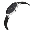 Daniel Wellington Petite Ashfield Black Dial Black Mesh Strap Watch For Women - DW00100202