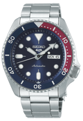 Seiko 5 Sports Automatic Blue Dial Silver Steel Strap Watch For Men - SRPD53K1