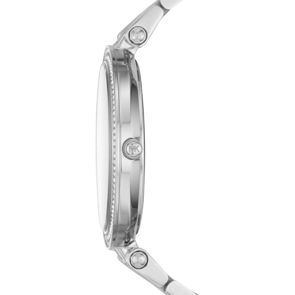 Michael Kors Darci Mother of Pearl Blue Dial Silver Steel Strap Watch for Women - MK3515
