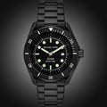 Michael Kors Maritime Three Hand Black Dial Black Steel Strap Watch for Men - MK9181