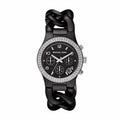 Michael Kors Ceramic Black Dial Black Steel Strap Watch for Women - MK5388