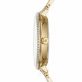 Michael Kors Charley Three-Hand Quartz Gold Dial Gold Steel Strap Watch for Women - MK4399