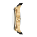 Michael Kors Quartz Black Dial Black Silicone Strap Watch For Women - MK6944