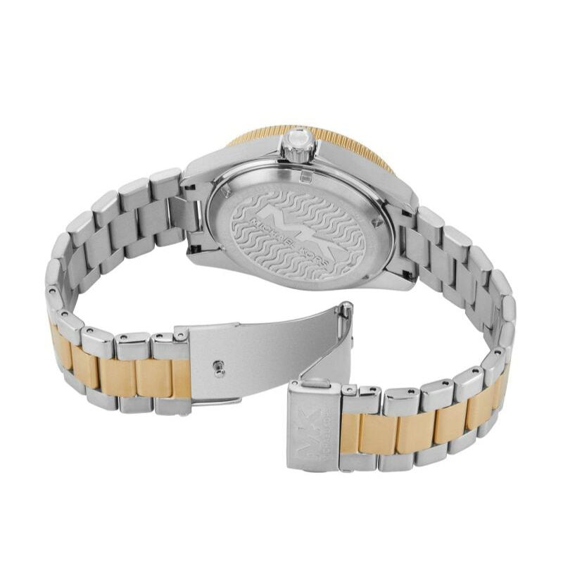 Michael Kors Maritime Three-Hand Blue Dial Two Tone Steel Strap Watch for Men - MK9169