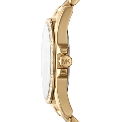 Michael Kors Whitney Quartz Black Dial Two Tone Steel Strap Watch For Women - MK6743