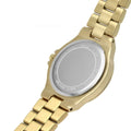 Michael Kors Lennox Three-Hand Silver Dial Gold Steel Strap Watch For Women - MK7278