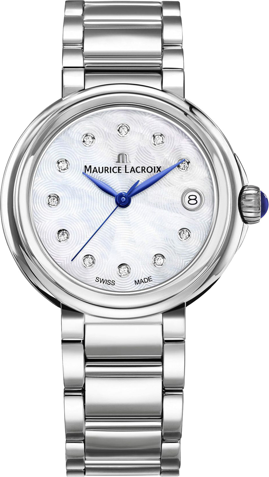 Maurice Lacroix Fiaba Mother of Pearl Dial Silver Steel Strap Watch for Women - FA1004-SS002-170-1