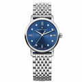 Maurice Lacroix Eliros Diamonds Blue Dial Silver Steel Strap Watch For Women - EL1094-SS002-450-1