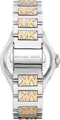 Michael Kors Lennox Three Hand Silver Dial Two Tone Steel Strap Watch For Women - MK7338