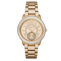 Michael Kors Madelyn Quartz Gold Dial Gold Steel Strap Watch For Women - MK6287