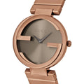 Gucci Interlocking G Quartz Brown Dial Brown Steel Strap Watch for Women - YA133317