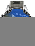 Diesel Mr. Daddy 2.0 Chronograph Black Dial Grey Nylon Strap Watch For Men - DZ7429