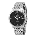 Omega De Ville Prestige Co-Axial Black Dial Silver Steel Strap Watch for Men - 424.10.40.20.01.001