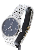 Omega De Ville Prestige Co-Axial Orbis Blue Dial Silver Steel Strap Watch for Men - 424.10.40.20.03.001
