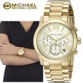 Michael Kors Cooper Gold Dial Gold Steel Strap Watch for Women - MK6274