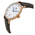 Daniel Wellington Dapper York White Dial Brown Leather Strap Watch For Women - DW00100093