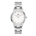 Daniel Wellington Iconic Link White Dial Silver Steel Strap Watch For Women - DW00100205