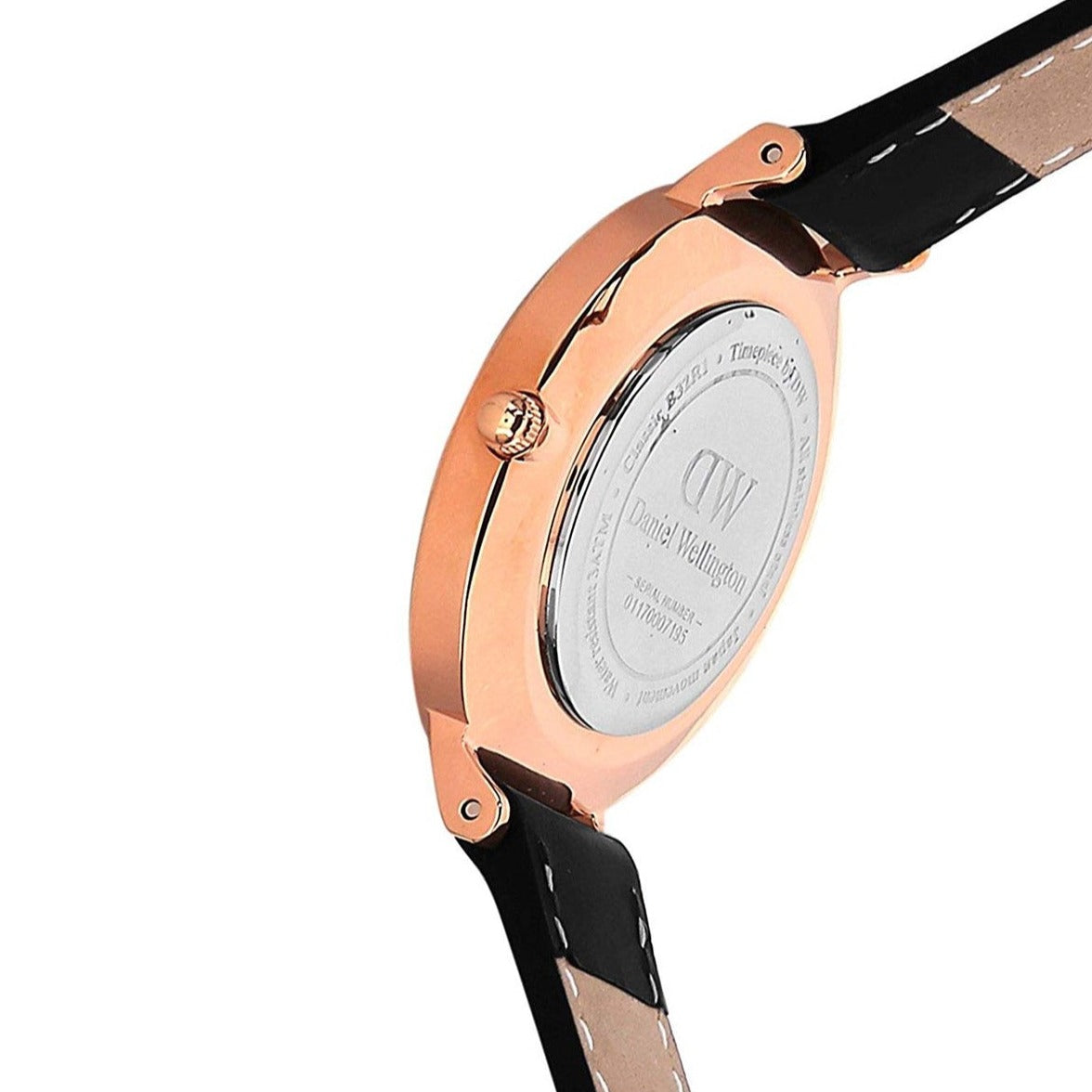 Daniel Wellington Classic Petite Sheffield Black Dial Black Leather Strap Watch For Women - DW00100224