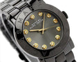 Marc Jacobs Amy Black Dial Black Steel Strap Watch for Women - MBM8595