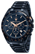 Maserati SFIDA Chronograph Black Dial Black Steel Strap Watch For Men - R8873640011