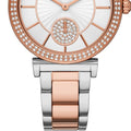 Michael Kors Abbey Three-Hand White Dial Two Tone Steel Strap Watch for Women - MK4616