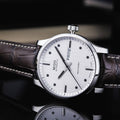 Mido Multifort Automatic Silver Dial Black Leather Strap Watch For Men - M005.430.16.031.80