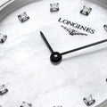 Longines La Grande Classique Diamonds White Dial Silver Steel Strap Watch for Women - L4.209.4.87.6