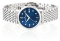 Maurice Lacroix Eliros Diamonds Blue Dial Silver Steel Strap Watch For Women - EL1094-SS002-450-1