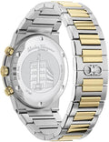 Salvatore Ferragamo Sapphire Chrono Blue Dial Two Tone Steel Strap Watch for Men - SFME00521
