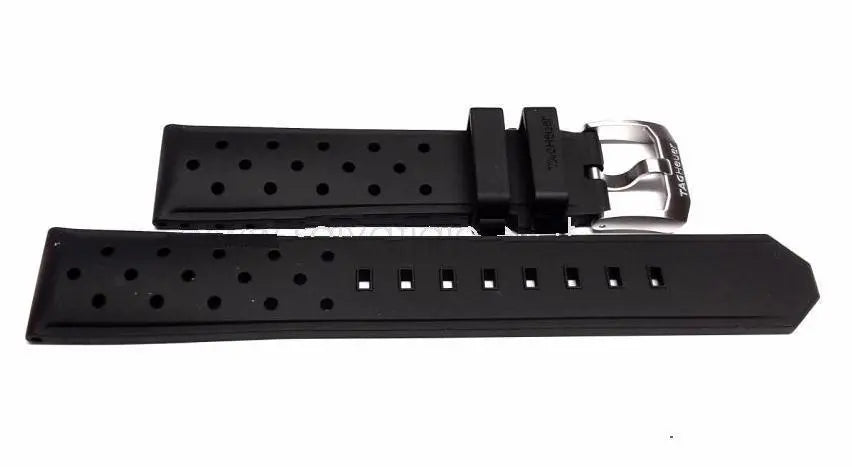 Tag Heuer Formula 1 Alarm Quartz Black Dial Black Rubber Strap Watch for Men - WAZ111A.FT8023