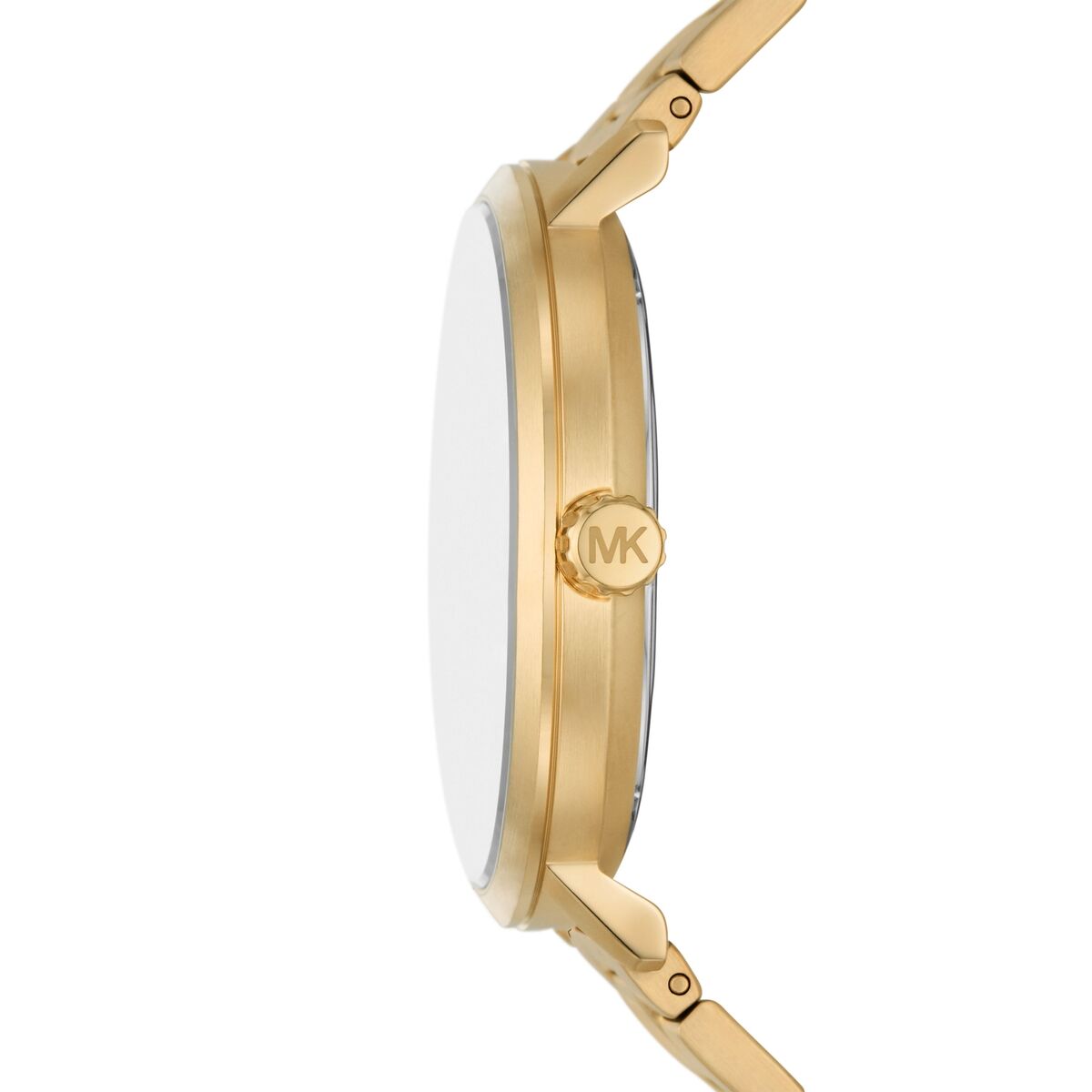 Michael Kors Blake Quartz Black Dial Gold Steel Strap Watch for Men - MK9136