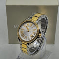 Michael Kors Kacie Three Hand Silver Dial Two Tone Steel Strap Watch for Women - MK6931