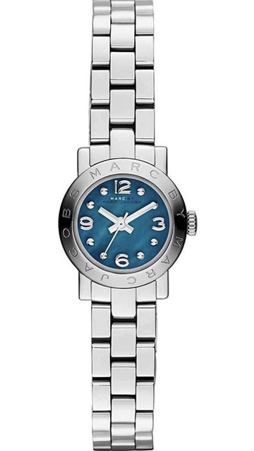 Marc Jacobs Amy Blue Dial Silver Steel Strap Watch for Women - MBM3274