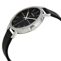 Calvin Klein Even Black Dial Black Leather Strap Watch for Women - K7B231CZ
