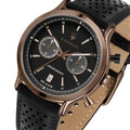 Maserati Legend Chronograph Black Dial Black Leather Strap Watch For Men - R8871638001