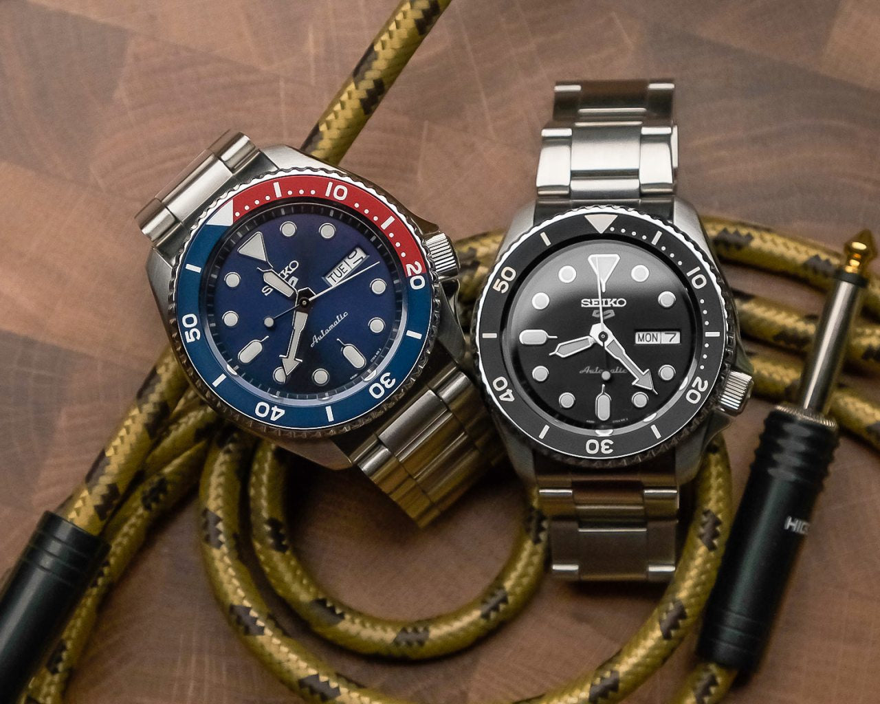 Seiko 5 Sports Automatic Blue Dial Silver Steel Strap Watch For Men - SRPD53K1