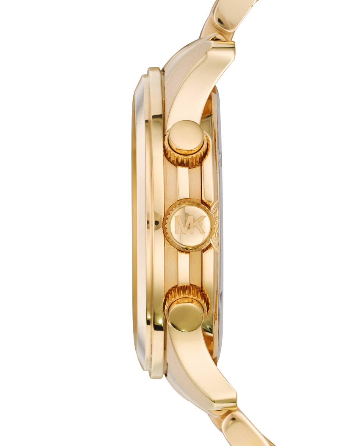 Michael Kors Runway Gold Dial Gold Steel Strap Watch for Men - MK8077