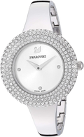 Swarovski Crystal Rose Silver Dial Silver Steel Strap Watch for Women - 5483853