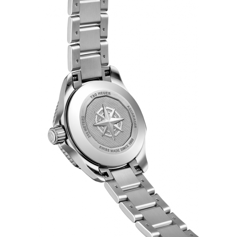 Tag Heuer Aquaracer Professional 200 Quartz Diamond Mother of Pearl Dial Silver Steel Strap Watch for Women - WBP1416.BA0622
