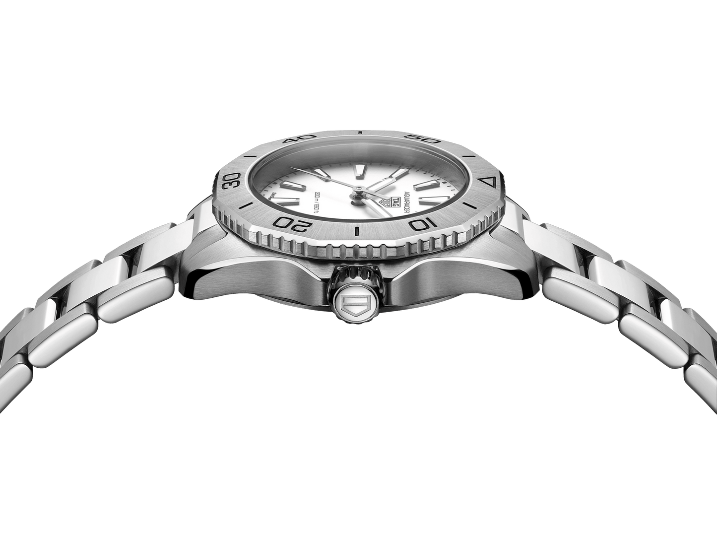 Tag Heuer Aquaracer Professional 200 Quartz White Dial Silver Steel Strap Watch for Women - WBP1411.BA0622