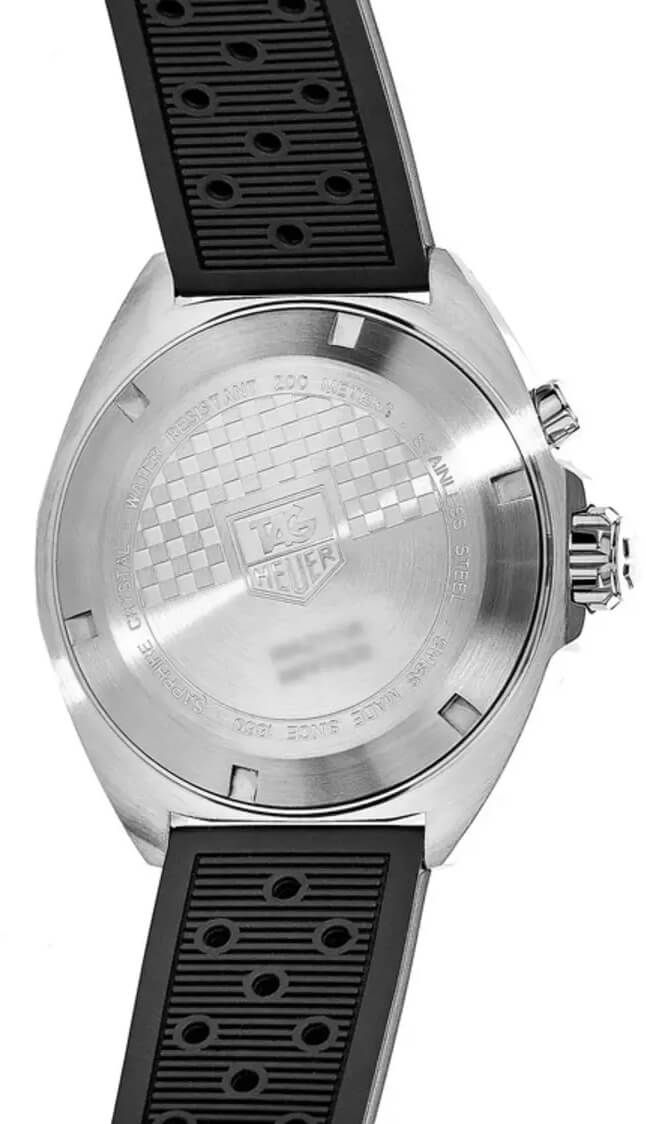 Tag Heuer Formula 1 Alarm Quartz Black Dial Black Rubber Strap Watch for Men - WAZ111A.FT8023