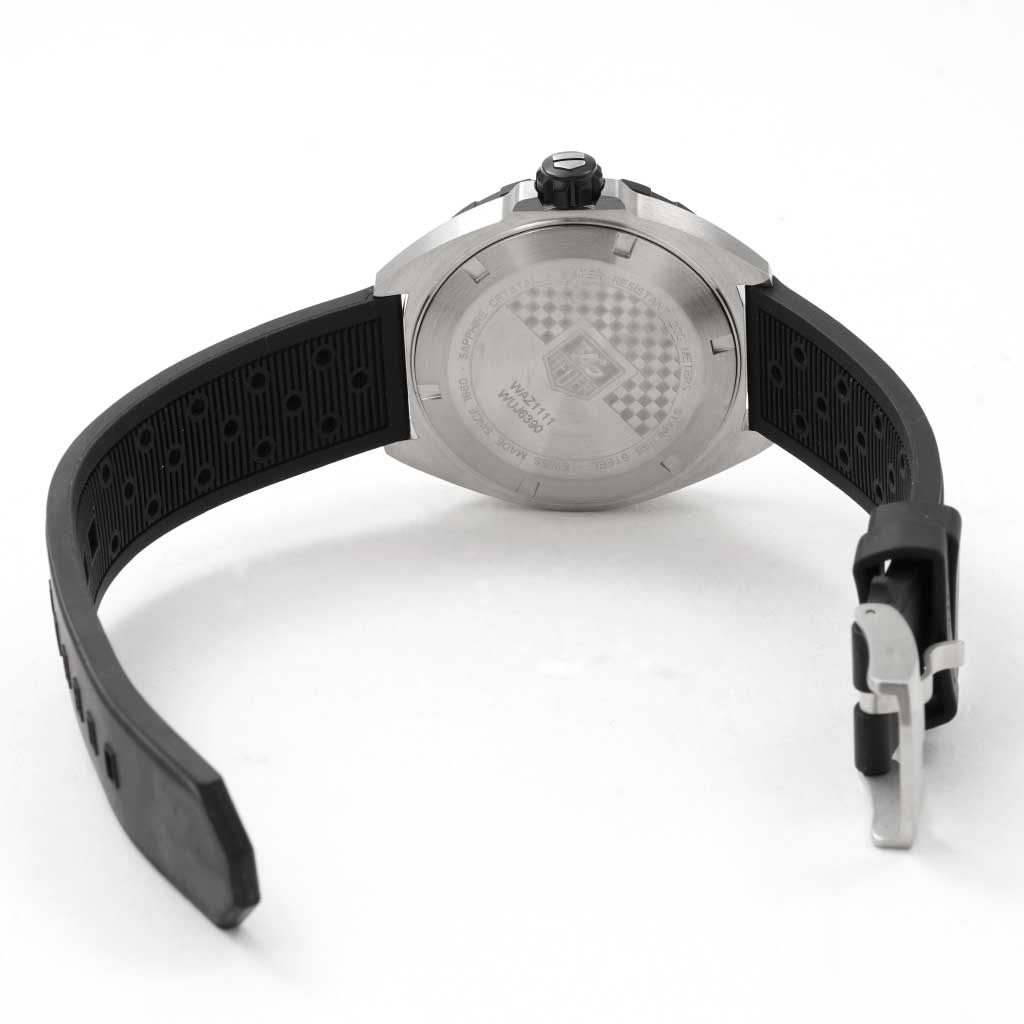 Tag Heuer Formula 1 Quartz White Dial Black Rubber Strap Watch for Men - WAZ1111.FT8023