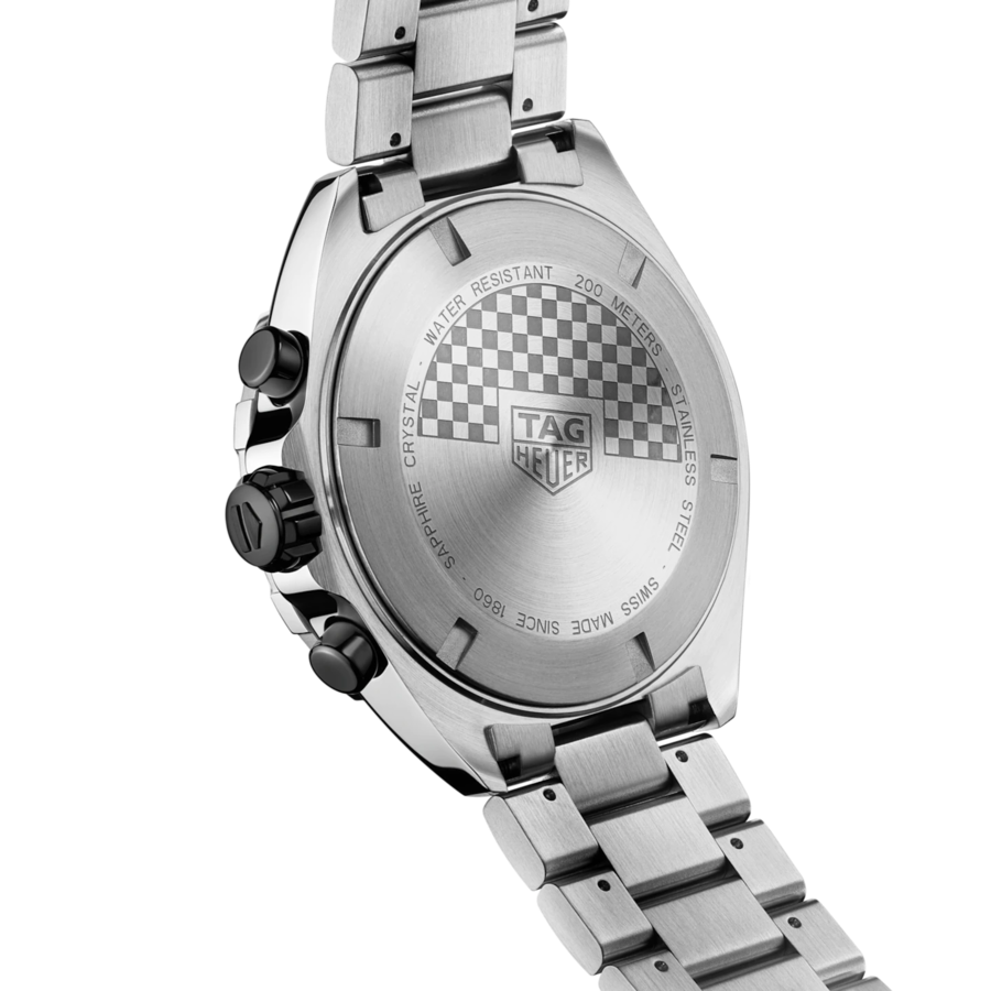 Tag Heuer Formula 1 Chronograph Ceramic Black Dial Silver Steel Strap Watch for Men - CAZ101AH.BA0842
