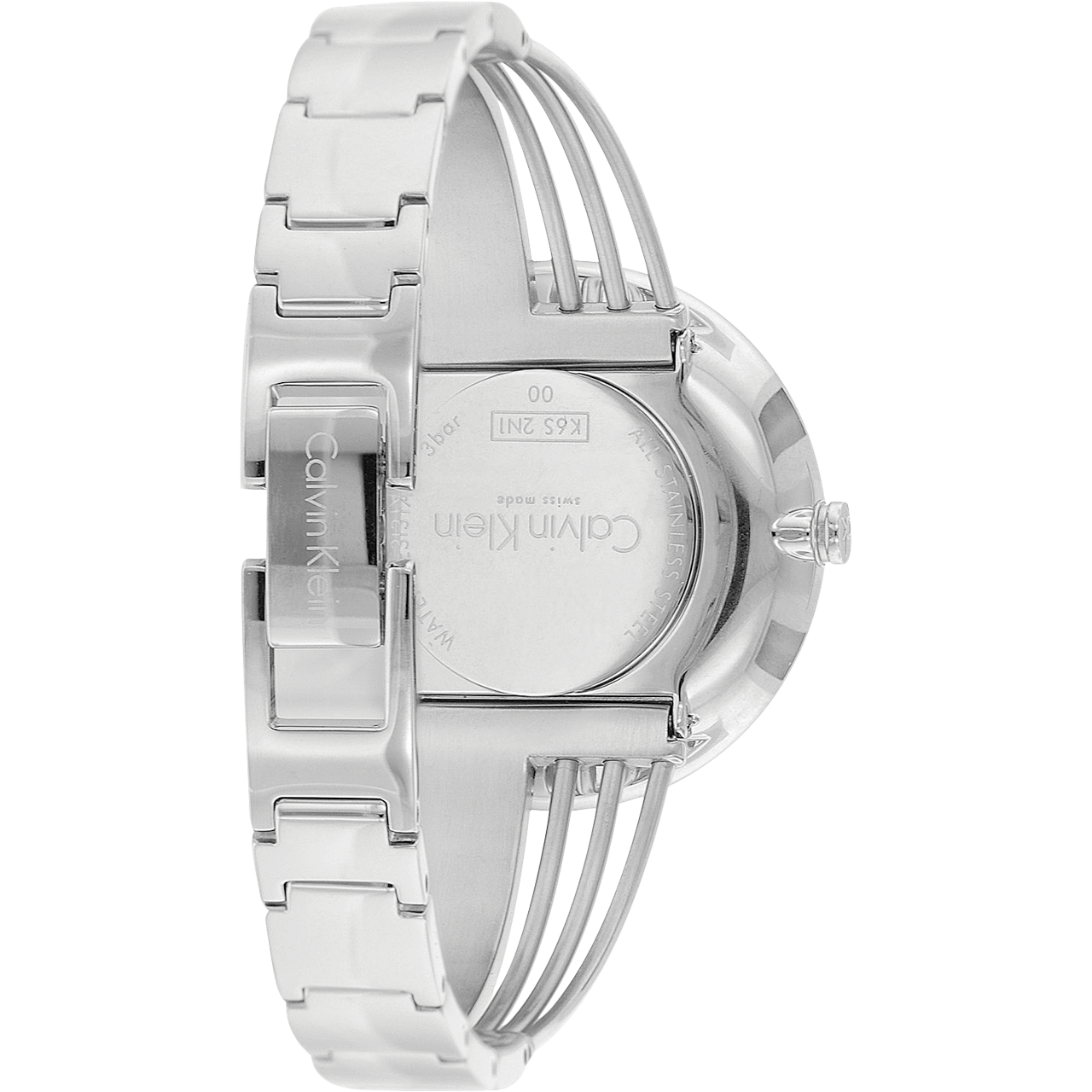 Calvin Klein Drift Silver Dial Silver Steel Strap Watch for Women - K6S2N116