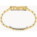 Bulova Crystal Collection Octova White Dial Gold Steel Strap Watch for Men - 98C126